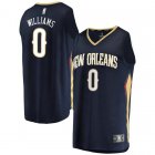Camiseta Troy Williams 0 New Orleans Pelicans Icon Edition Armada Hombre